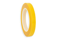 5 Mil. Yellow Polyester Tape With Silicone Adhesive 0.5" x 72 Yards- CS Hyde Co.